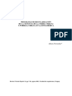 Programas de Regularización en America Latina