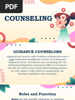 Diass - Roles of Counselling