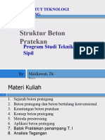 Kuliah 1 - Beton Pratekan