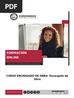 Curso Encargado Obra Online