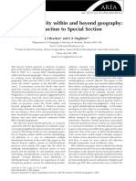 Area - 2009 - Bracken - Interdisciplinarity Within and Beyond Geography Introduction To Special Section