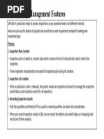 SAP Quality Management Features