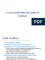 Professional Ethics & Codes of Conduct