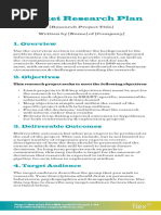 Market Research Plan Template