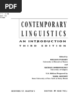 O'Grady and Dobrovolsky Eds, 1997 Contemporary Linguistics 3rd Ed