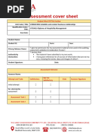 SITXMGT005 Student Assessment Tasks