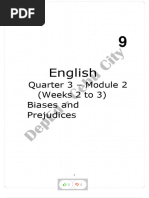 English 9 Quarter 3 Module 2 Bias and Prejudices