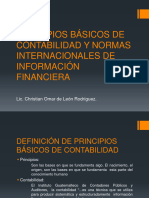 Principios Básicos de Contabilidad y Normas Internacionales de Información Financiera