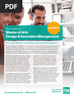 Flyer - Design - Innovation Management - Vollzeit