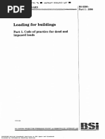 BS6399!1!1996Loading For Buildings Part 1. Code of Practice For Dead and