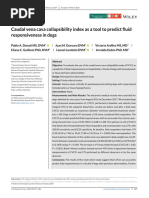 J Vet Emergen Crit Care - 2020 - Donati - Caudal Vena Cava Collapsibility Index As A Tool To Predict Fluid Responsiveness