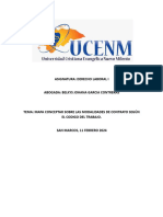 Mapa Conceptar Sobre Las Modalidades de Contrato Según El Codigo Del Trabajo.