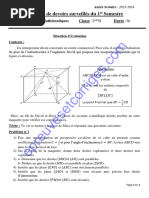 Mathematiques 2nde D 1er Devoir Du 1er Semestre 2023-2024 Ceg Goho - Abomey