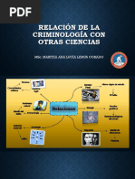 Relación de La Criminologia Con Otras Ciencias