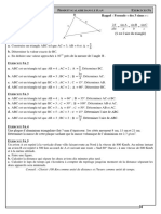 Chap 06 - Ex 5A - Relations Métriques Dans Un Triangle - CORRIGE