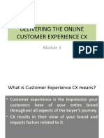 Delivering The Online Customer Experience CX