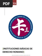 Instituciones Básicas de Derecho Romano