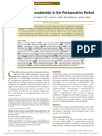 Cannabis and Cannabinoids in The Perioperative Period