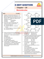 Question Chap 10 Biomolecules