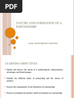 Nature and Formation of A Partnership