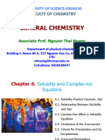 Chapter 6 Solubility and Complex Ion Equilibria