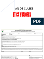 Plan de Clase Semanal Etica