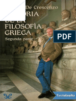 Historia de La Filosofia Griega Tomo 2 - Luciano de Crescenzo