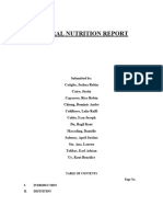 Enteral Nurtrition Written Report