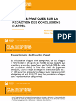 Conseils Pratiques Sur La Redaction Des Ecritures en Appel - 2019