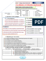 Série D'exercices Les Aliments Et L'éducation Nutritionnelle - Copie