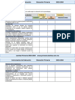 1er Grado Marzo - Instrumentos de Evaluación (2023-2024)