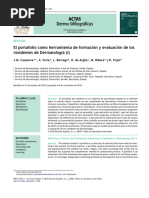 El Portafolio Como Herramienta de Formación y Evaluación de Los Residentes de Dermatología (I)