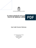 Lectura Musical en La Guitarra A Través de Músicas Colombianas