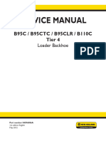 New Holland B95C, B95CTC, B95CLR, B110C Tier 4 Loader Backhoe Service Repair Manual