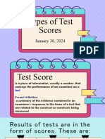 Types of Test Scores January 22 2024 1