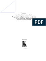 Responsabilidad Patrimonial Del Estado: Interpretación de La SCJN Del Artículo 113 Constitucional