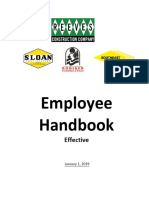 Employee Handbook 2019 English