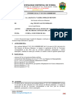 Informe #238-2023-Mdu-Oal - Aprobacion Del Rol de Vacaciones