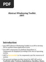 Abstract Windowing Toolkit AWT