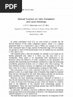 Derived Functors of /-Adic Completion and Local Homology