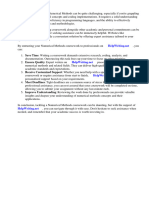 Numerical Methods Coursework Mark Scheme