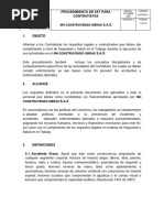 Anexo 148. SST-PR-11. Procedimiento de SST para Contratistas