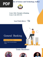 A Presentation On General Banking