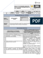 Informe Mensual de Actividades Servicios Profesionales y de Apoyo A La Gestión Ministerio de Minas y Energía Agosto 2023