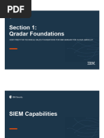 Section 1 - Technical Sales Foundations For IBM QRadar For Cloud (QRoC) V1 P10000-017