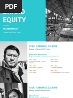 Brand Equity For Hilmi