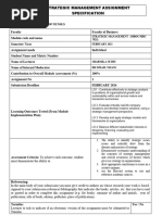 Assignment Strategic Management FEBRUARY 2024 MBA