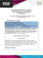 Guía de Actividades y Rúbrica de Evaluación Reto 2 - Taller de Lectura