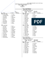 Division 1 Heat Sheets