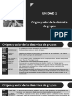 Origen y Valor de La Dinámica de Grupos